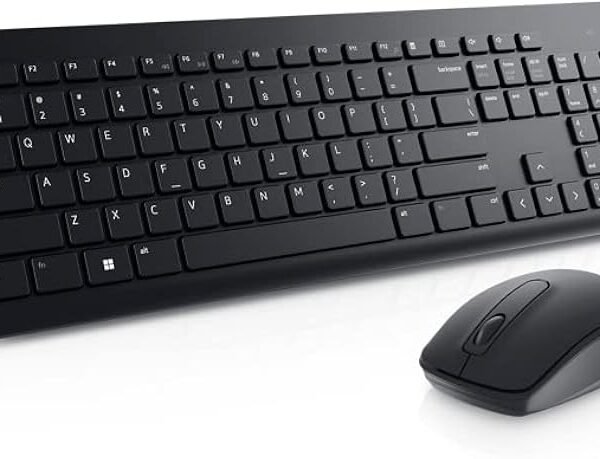 Dell USB Wireless Keyboard and Mouse Set- KM3322W, Anti-Fade & Spill-Resistant Keys, up to 36 Month Battery Life, 3Y Advan...