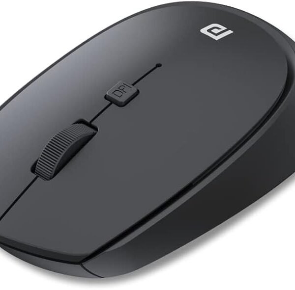 Portronics Toad 23 Wireless Optical Mouse with 2.4GHz, USB Nano Dongle, Optical Orientation, Click Wheel, Adjustable DPI(B...