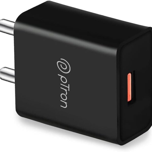 pTron Volta 12W USB Charger, Fast Charging, Made in India, BIS Certified Single Port USB Wall Adapter Without Cable for Al...