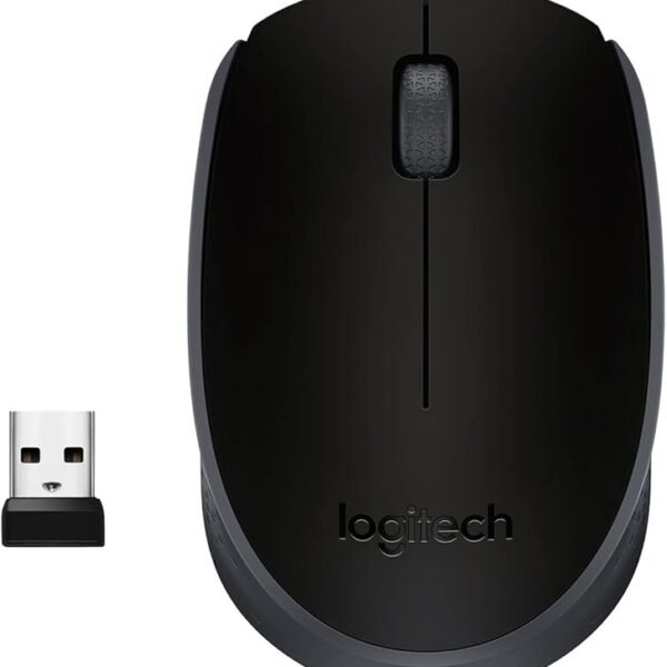 Logitech B170 Wireless Mouse, 2.4 GHz with USB Nano Receiver, Optical Tracking, 12-Months Battery Life, Ambidextrous, PC/M...