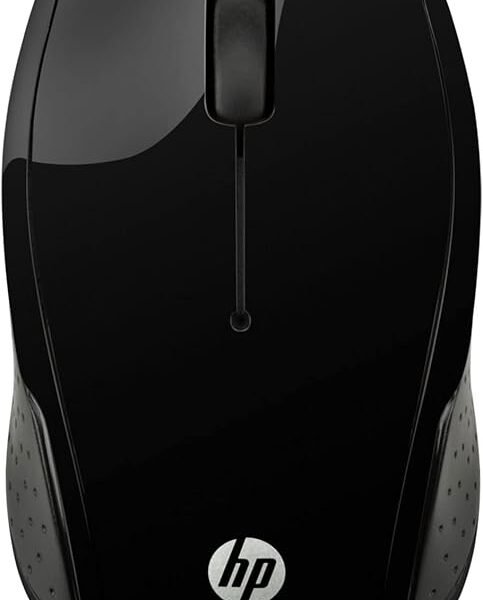 HP 200 USB Wireless Mouse with 1000 DPI optical sensor, 2.4 GHz wireless connectivity, built-in scrolling and ambidextrous...