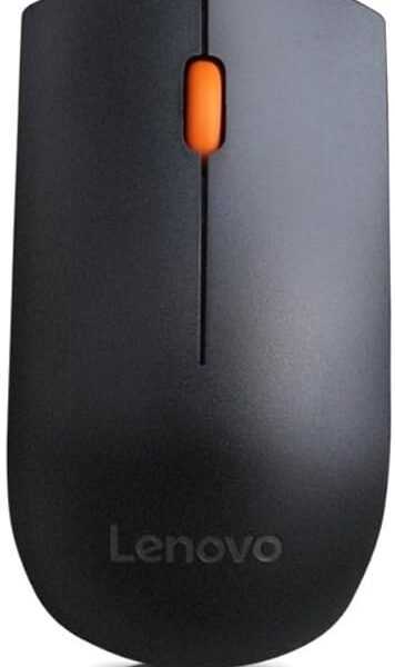 Lenovo 300 Wired Plug & Play USB Mouse, High Resolution 1600 DPI Optical Sensor, 3-Button Design with clickable Scroll Whe...