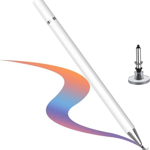 ELV DIRECT Lightweight Metal Body Fine Point Capacitive Stylus Pen for Touchscreen Devices, , Compatible with All Smartpho...