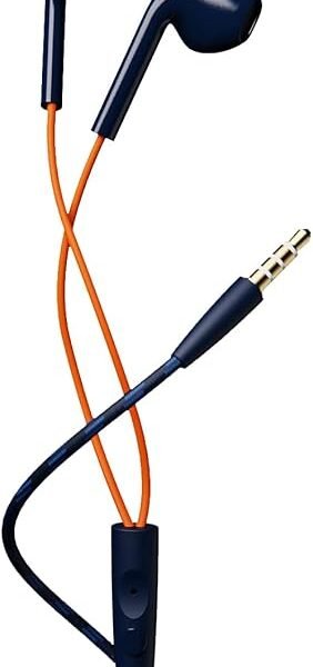 boAt Bassheads 105 Wired in Ear Earphones with Mic (Blue)