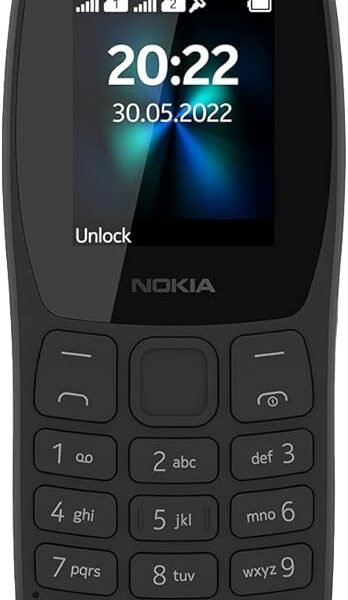Nokia 110 Dual sim Keypad Phone with Wireless FM Radio, Free Earphone, Snake Game, Auto Call Recording, 1 Year Replacement...