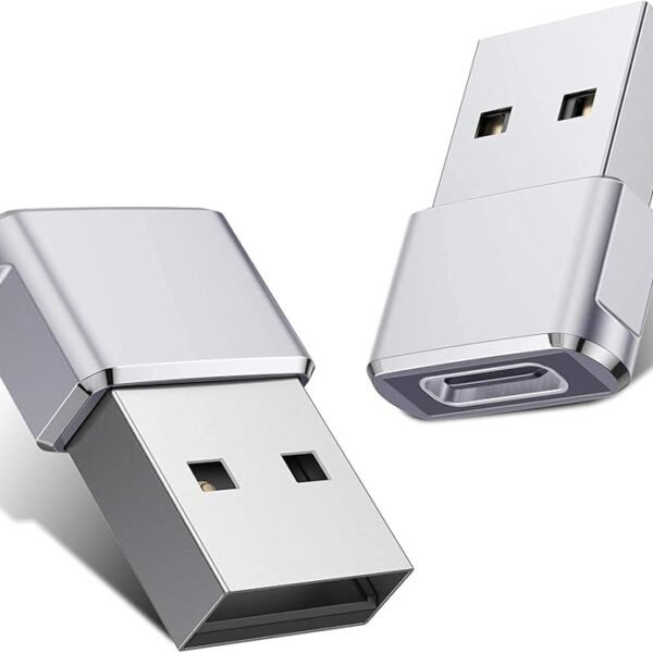 rts [2 Pack] Mini USB C Type C Adapter Plug, Type C Female to USB A Male Charger Charging Cable Adapter Converter compatib...