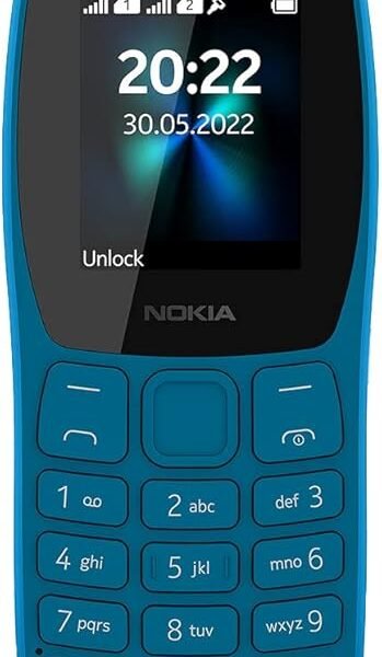 Nokia 110 Dual sim Keypad Phone with Wireless FM Radio, Free Earphone, Snake Game, Auto Call Recording, 1 Year Replacement...