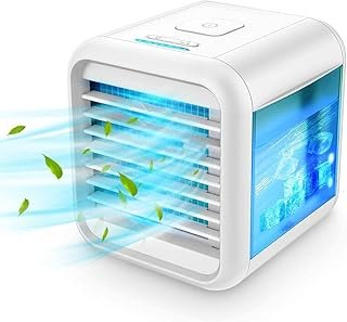 Portable Air Conditioner Fan - Personal Air Conditioner with Icebox, Personal Air Cooler 3 Speeds, Evaporative Air Cooler ...