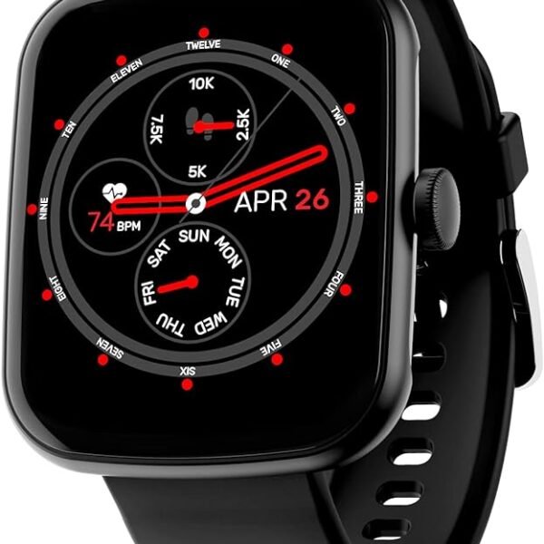 boAt Wave Style with 1.69" Square HD Display, HR & SpO2 Monitoring, 7 Days Battery Life, Multiple Watch Faces, Crest App H...