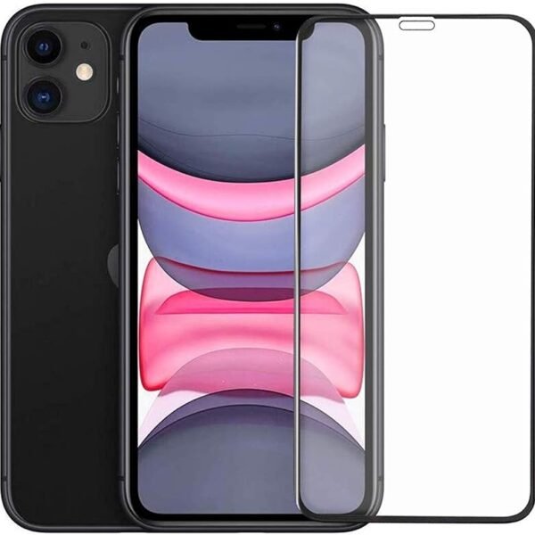 Doubledicestore Tempered Glass Screen Protector Compatible for iPhone XR / 11 with Edge to Edge Coverage and Easy Installa...