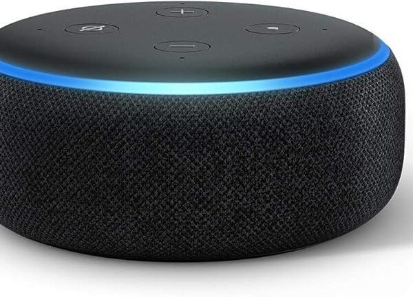 Echo Dot (3rd Gen) - Alexa smart speaker for music, smart home, kids learning & added Bluetooth control