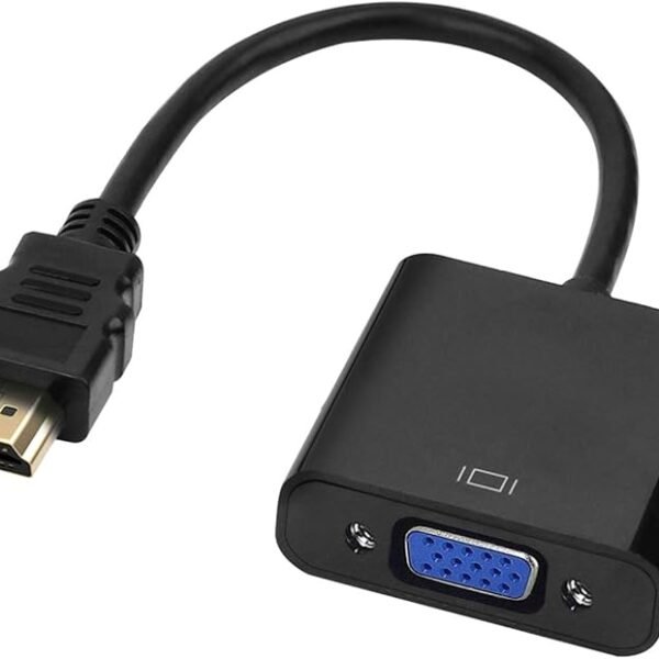 tizum HDMI to VGA Adapter/ Connector/ Converter Cable 1080P (Male to Female) for Media Players, Xbox, Projector, Computer,...