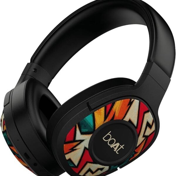 boAt Rockerz 550 Bluetooth Wireless Over Ear Headphones with Upto 20 Hours Playback, 50MM Drivers, Soft Padded Ear Cushion...