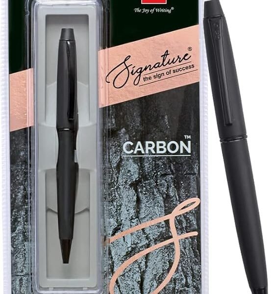 Cello Signature Carbon Ball Pen | Blue Ball Pen | Pack of 1 | Premium Ball Pens | Best Ball Pen for Smooth Writing | Gifti...