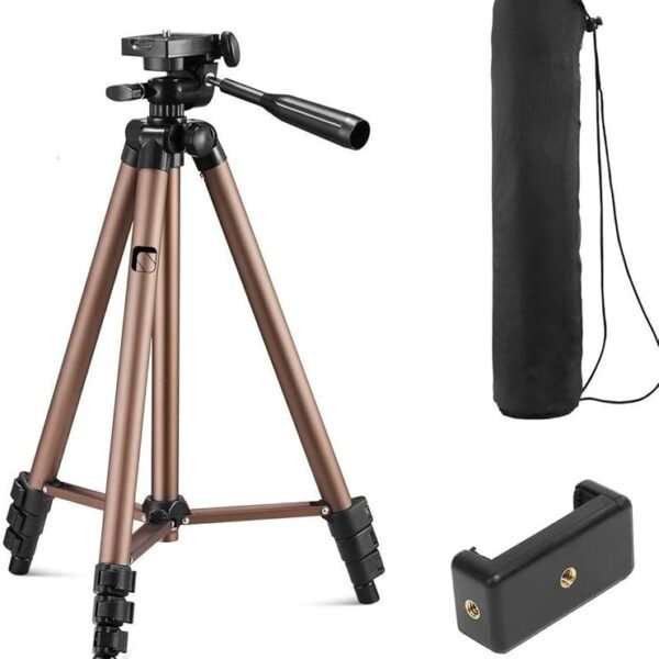 Syvo WT 3130 Aluminum Tripod (50 Inches), Universal Lightweight Tripod with Mobile Phone Holder Mount & Carry Bag for All ...