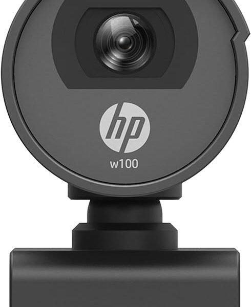 HP w100 480P 30 FPS Digital Webcam with Built-in Mic, Plug and Play Setup, Wide-Angle View for Video Calling on Skype, Zoo...