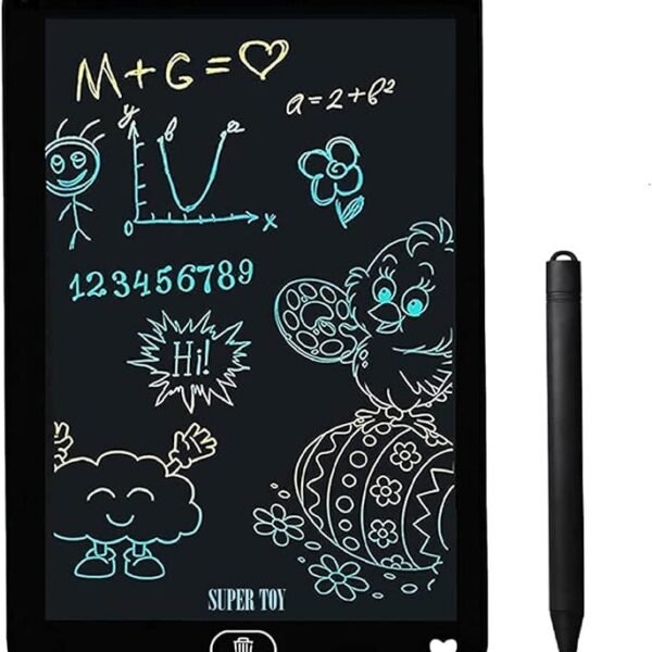 SUPER TOY 8.5 Inch LCD Writing Tablet E-Notepad Ruff Pad (Multicolor)