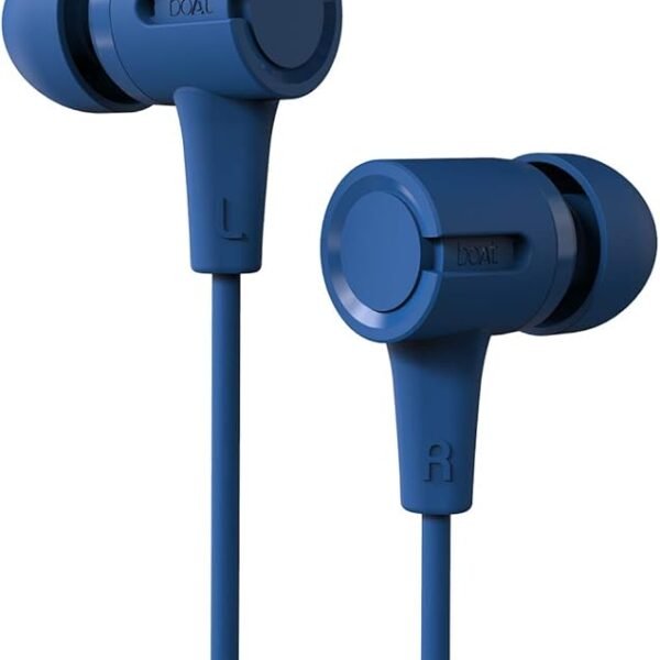 boAt Bassheads 102 in Ear Wired Earphones with Mic(Jazzy Blue)