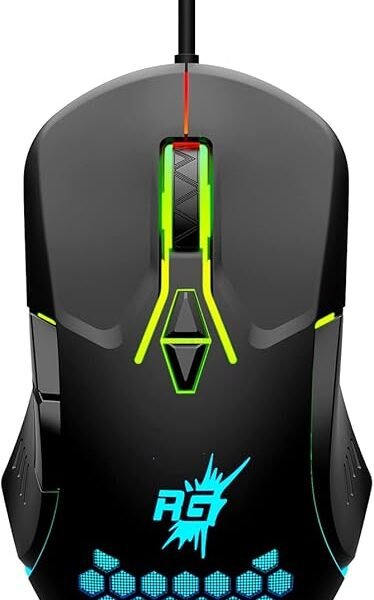 Redgear A-15 Wired Gaming Mouse with Upto 6400 DPI, RGB & Driver Customization for PC(Black)