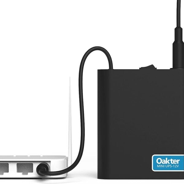 Oakter Mini UPS for 12V WiFi Router Broadband Modem | Backup Upto 4 Hours | WiFi Router UPS Power Backup During Power Cuts...