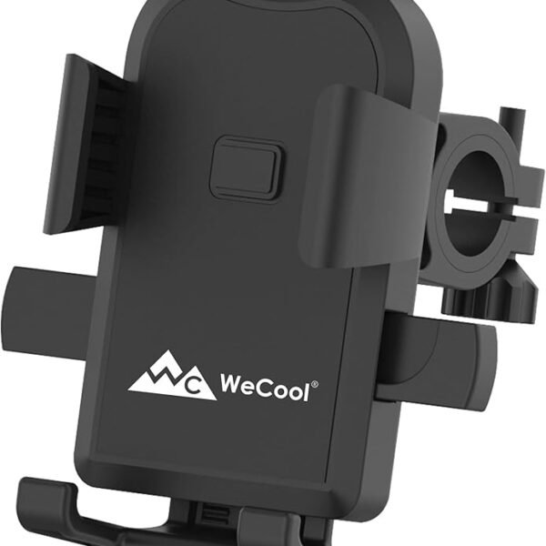 WeCool B1 Mobile Holder for Bikes or Bike Mobile Holder for Maps and GPS Navigation, one Click Locking, Firm Gripping, Ant...