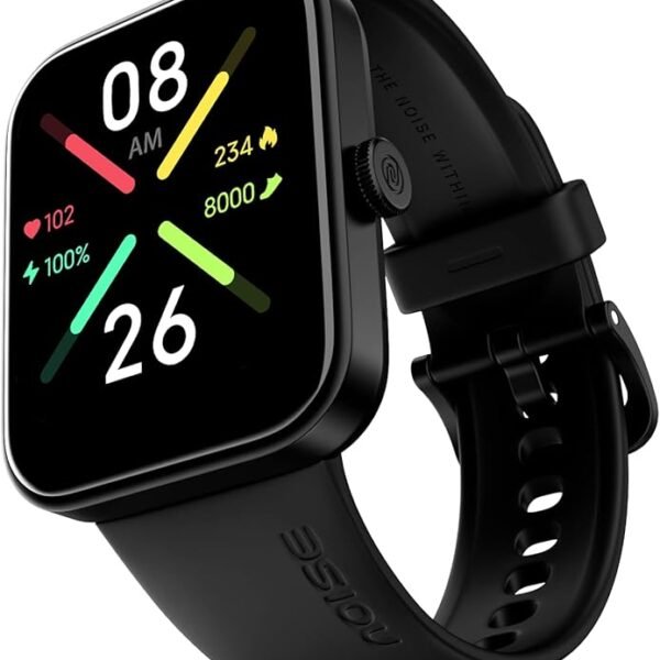 Noise Pulse Go Buzz Bluetooth Calling Smart Watch, 1.69" Clear Display, 550Nits,150+ Watch face, Comfort Strap, Heart Rat...