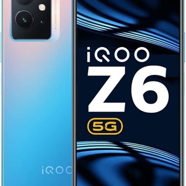 iQOO Z6 5G by vivo (Chromatic Blue, 4GB RAM, 128GB Storage) | Snapdragon 695-6nm Processor | 120Hz FHD+ Display | 5000mAh ...
