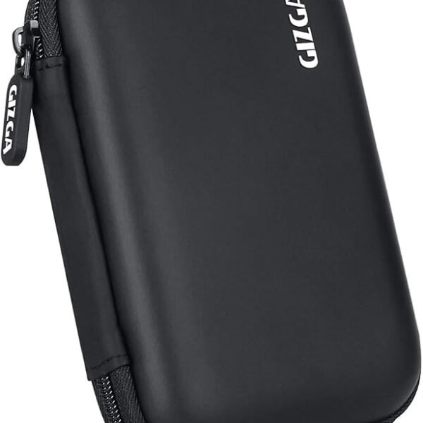 Gizga Essentials Hard Drive Case Shell, 6.35cm/2.5-inch, Portable Storage Organizer Bag for Earphone USB Cable Power Bank ...