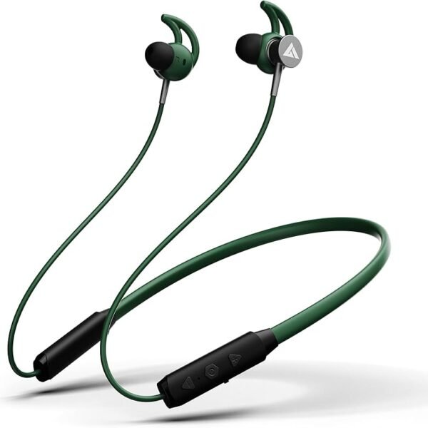 Boult Audio FXCharge Wireless in Ear Bluetooth Neckband with ENC Mic, 32H Playtime, Type-C Fast Charging (5Mins=7.5Hrs Pla...