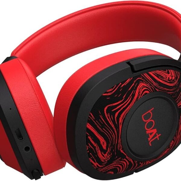 boAt Rockerz 550 Bluetooth Wireless Over Ear Headphones with Mic Upto 20 Hours Playback, 50MM Drivers, Soft Padded Ear Cus...