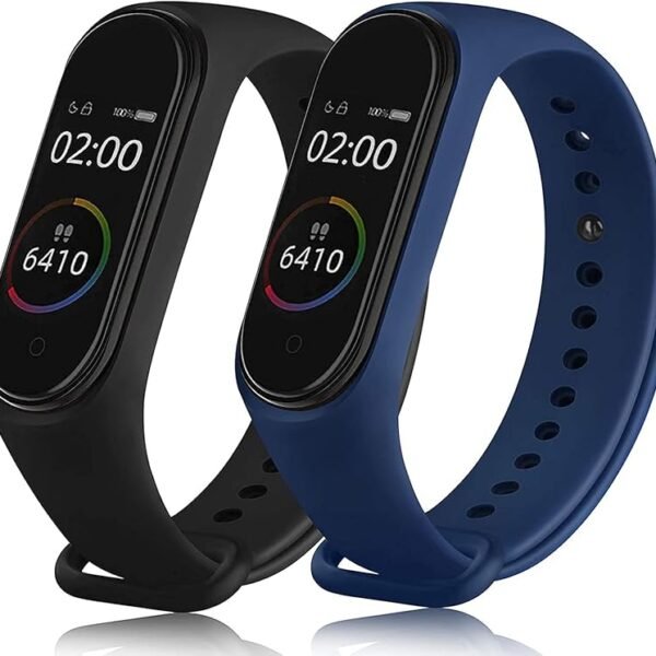 Sounce Silicone Adjustable Watch Band Strap For Xiaomi Mi Band 3/ Mi Band 4 (Not Compatible For Mi Band 1/2)