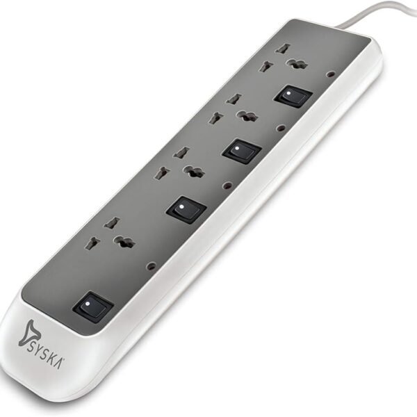 Syska SSK-EBS-0402 ABS 4 Way Power Strip