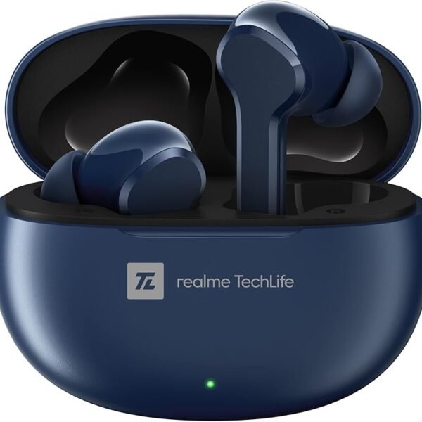 realme TechLife Buds T100 Bluetooth Truly Wireless in Ear Earbuds with mic, AI ENC for Calls, Google Fast Pair, 28 Hours T...