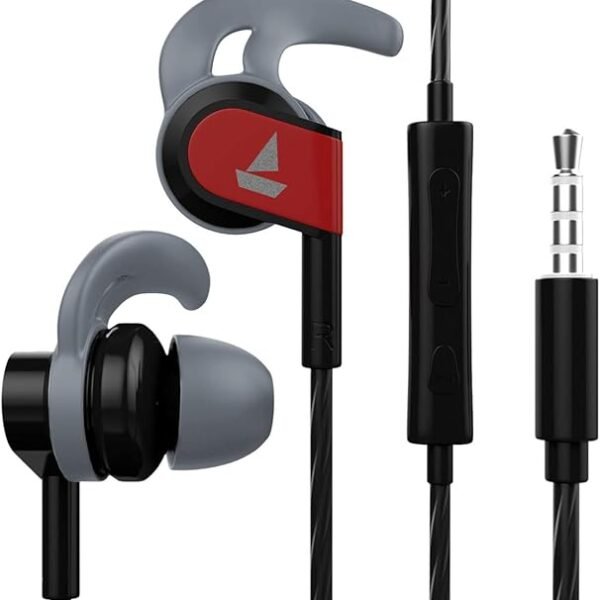 boAt Bassheads 242 in Ear Wired Earphones with Mic(Active Black)