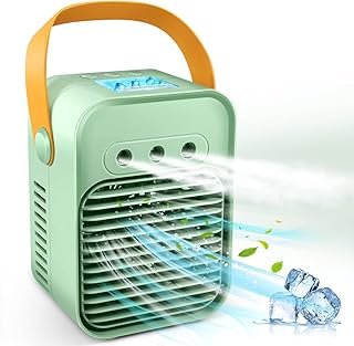 Efast Portable Air Conditioner, Cordless Personal Air Cooler Evaporative with 3 Speeds 7 Colors, Air Cooler for Room/Bedro...