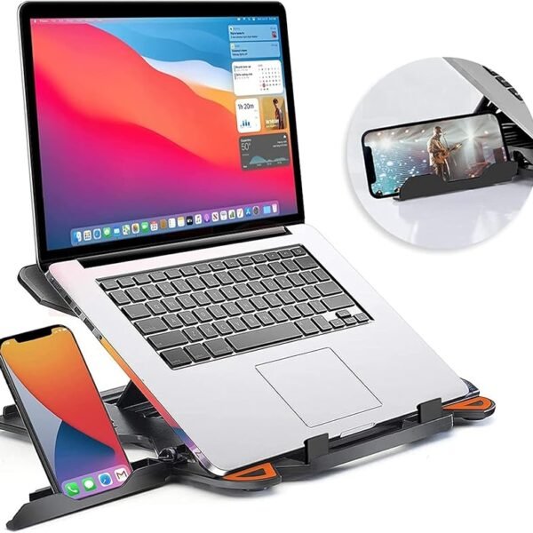 STRIFF Laptop Stand Adjustable Laptop Computer Stand Multi-Angle Stand Phone Stand Portable Foldable Laptop Riser Notebook...