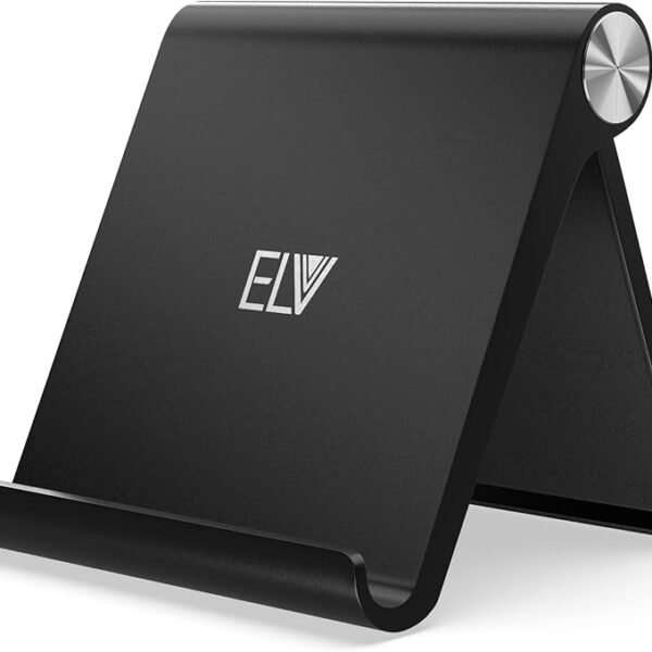 Elv Foldable, Portable, Tablet / Phone Stand. Compatible Phone Holder for iPhone, Android, Samsung, OnePlus, Xiaomi, Oppo,...