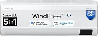 Samsung 1 Ton 3 Star Wi-fi Enabled, Wind-Free Technology Inverter Split AC (Copper, Convertible 5-in-1 Cooling Mode, Anti-...
