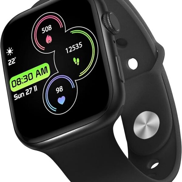 WRISTIO 3 1.85" HD, Bluetooth Calling Smart Watch, 50+ Sports Modes, Rotating Crown, 15 days battery life, Split-screen, W...