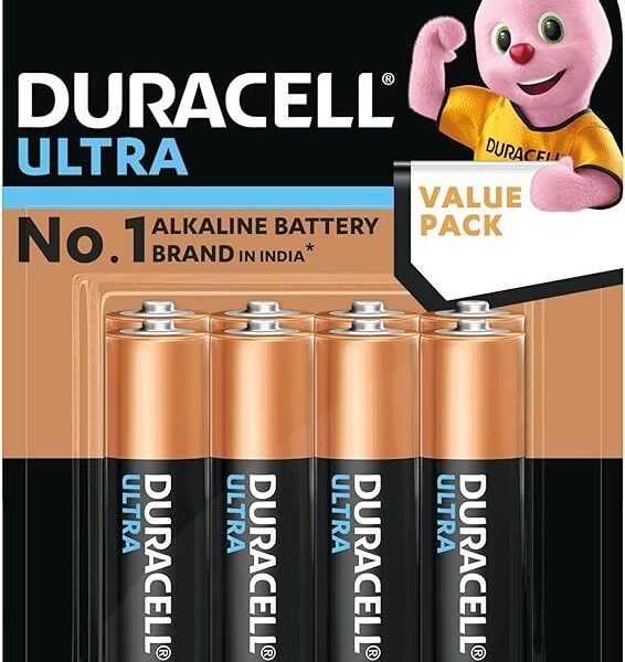 Duracell Ultra Alkaline AA Batteries, pack of 8