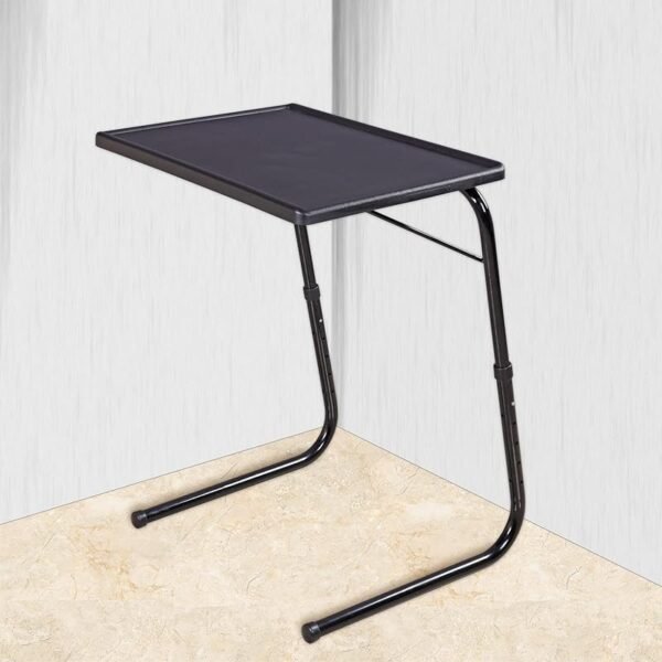 TABLE MAGIC Multipurpose Laptop Table Mat Finish Top Work at Home Study Table (TM Regular- Black, Alloy Steel)