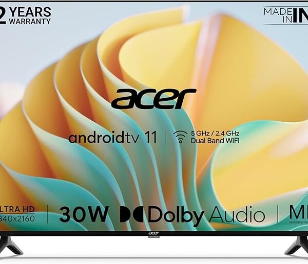 Acer 139 cm (55 inches) I Series 4K Ultra HD Android Smart LED TV AR55AR2851UDFL (Black)