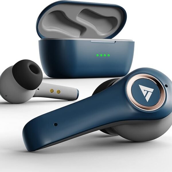 Boult Audio X30 True Wireless in Ear Earbuds with 40H Playtime, Quad Mic ENC, 45ms Xtreme Low Latency, Made in India, Typ...