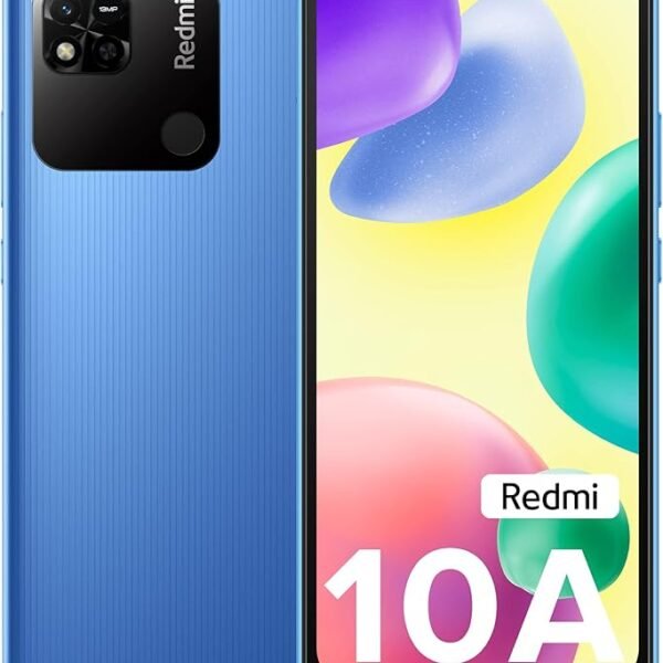 Redmi 10A (Sea Blue, 4GB RAM, 64GB Storage) | 2 Ghz Octa Core Helio G25 | 5000 mAh Battery | Finger Print Sensor | Upto 5G...