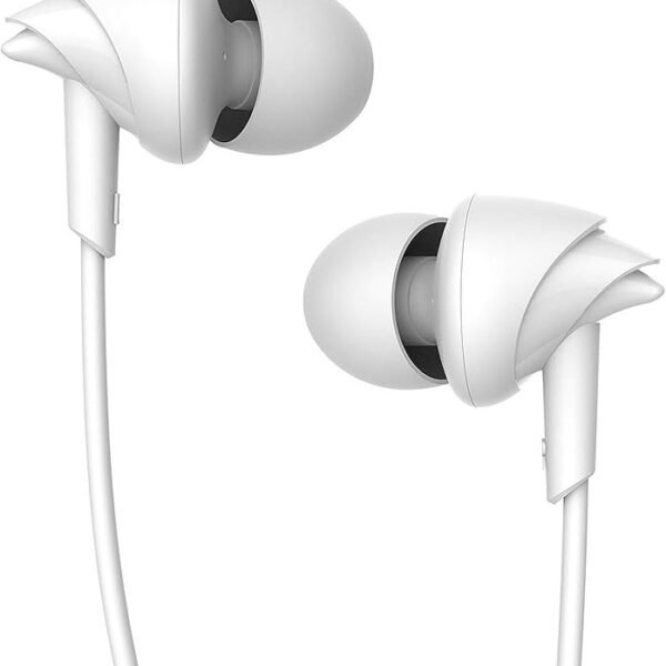 boAt BassHeads 100 in-Ear Wired Headphones with Mic (White)