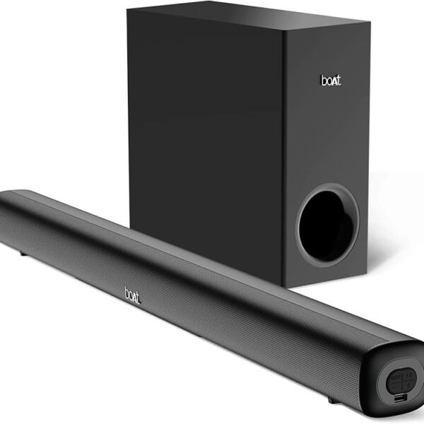 boAt Newly Launched Aavante Bar Mystiq Soundbar with 100W RMS Signature Sound, 2.1 CH,Multi-Connectivity Modes,BT v5.3,Wir...