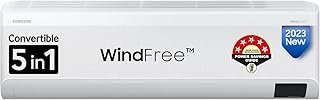 Samsung 1.5 Ton 5 Star Wind-Free Technology Inverter Split AC (Copper, Convertible 5-in-1 Cooling Mode, Anti-bacterial Fil...