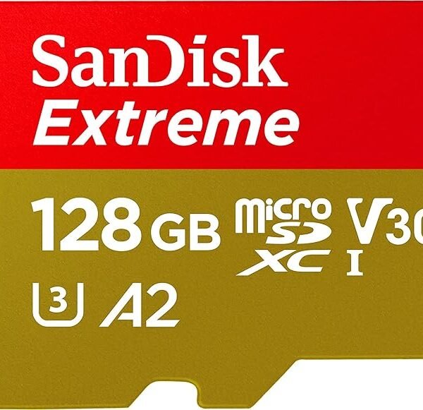 SanDisk Extreme microSD UHS I Card 128GB for 4K Video on Smartphones,Action Cams 190MB/s Read,90MB/s Write