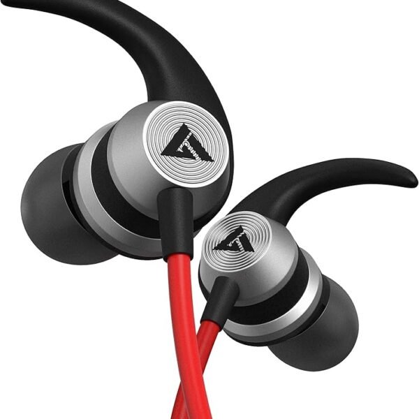 Boult Audio BassBuds X1 in-Ear Wired Earphones with 10mm Extra Bass Driver and HD Sound with mic(Red)