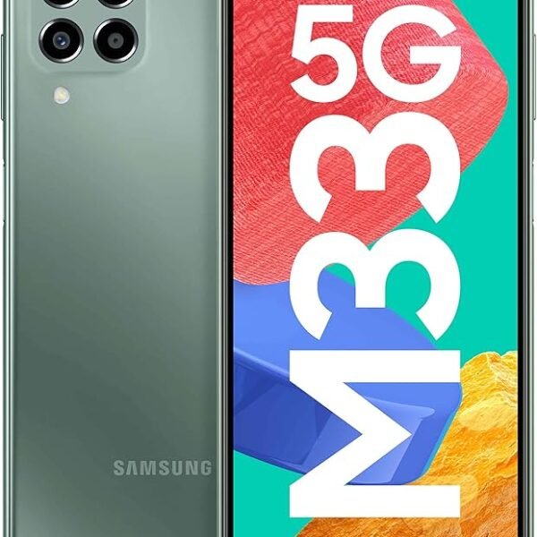 Samsung Galaxy M33 5G (Mystique Green, 6GB, 128GB Storage) | 6000mAh Battery | Upto 12GB RAM with RAM Plus | Travel Adapte...